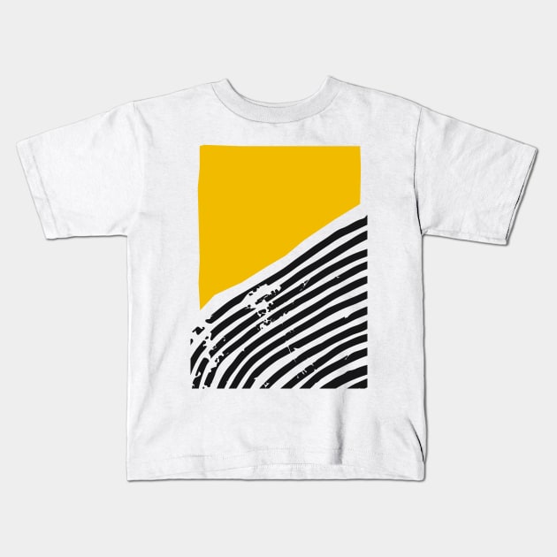 Abstract Line Kids T-Shirt by cwtu26